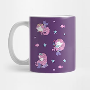 Cute Cartoon Mermaid Drawing Mug